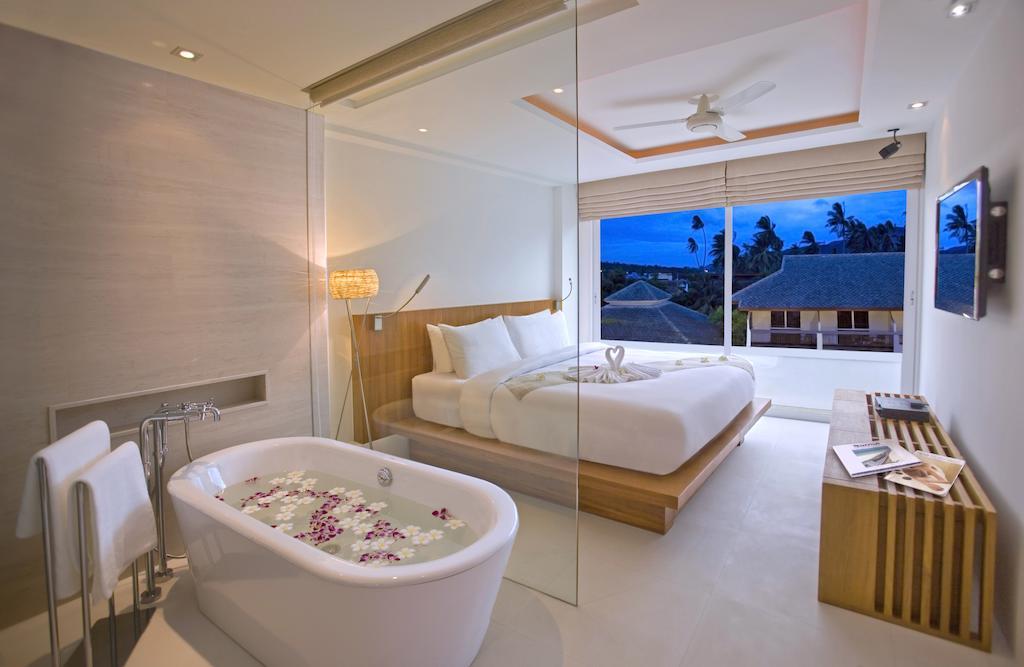 Panu Luxury Beachfront Apartments Bophut Quarto foto